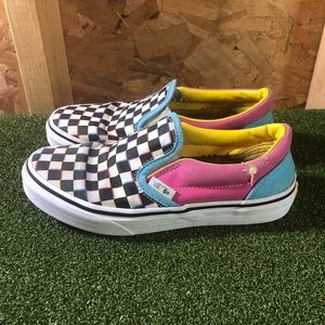 vans multicolor checkered